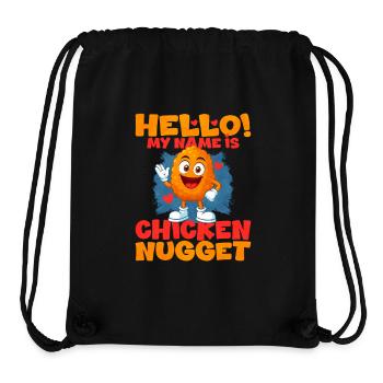 Chicken Nugget - Stanley/Stella Recycled Gym Bag - black - Front