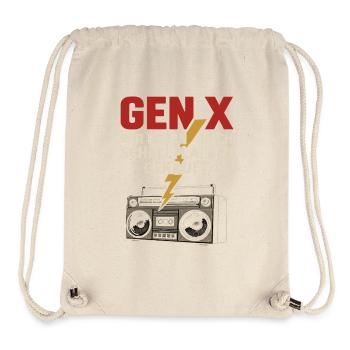 Gen X Nous achetions toujours des disques vinyles - Sac à cordon recyclé Stanley/Stella - blanc naturel - Devant