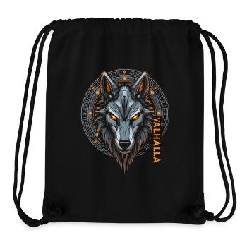 Norse Wolf Valhalla Rune Design - Stanley/Stella Recycled Gym Bag - black - Front