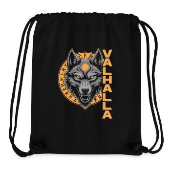 Norse Wolf Valhalla Rune Design - Stanley/Stella Recycled Gym Bag - black - Front