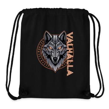 Norse Wolf Valhalla Rune Design - Stanley/Stella Recycled Gym Bag - black - Front