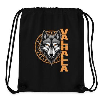 Norse Wolf Valhalla Rune Design - Stanley/Stella Recycled Gym Bag - black - Front