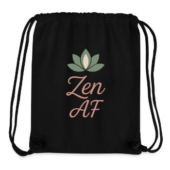 Boho Yoga Cadeau spirituel pour les yogis conscients - Sac à cordon recyclé Stanley/Stella - noir - Devant