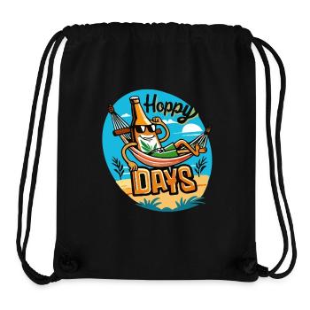 Happy Days Lustige Bier Sprüche Sommer Strand - Stanley/Stella recycelter Gym Bag - Schwarz - Vorne
