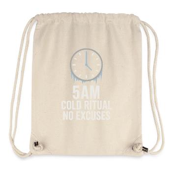 Kaltes Duschen Mentale Härte Kälteexposition - Stanley/Stella recycelter Gym Bag - Naturweiß - Vorne