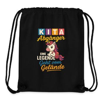 Einhorn Schulanfang Legende Abgänger Schulstart - Stanley/Stella recycelter Gym Bag - Schwarz - Vorne