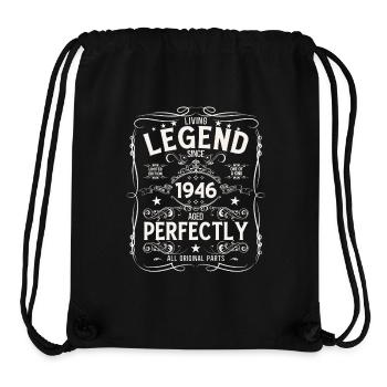 79. Geburtstag Original Jahrgang 1946 - Stanley/Stella recycelter Gym Bag - Schwarz - Vorne
