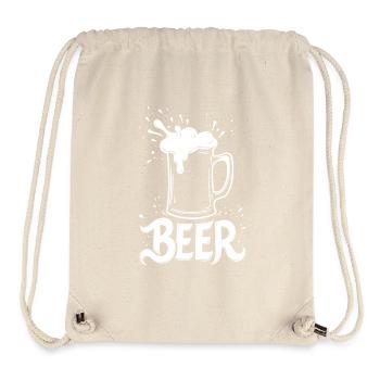Chope à bière - Sac à cordon recyclé Stanley/Stella - blanc naturel - Devant