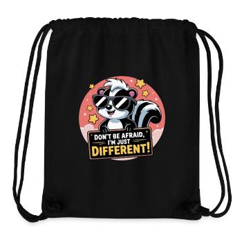 SKUNKS DON T BE AFRAID - Stanley/Stella Recycled Gym Bag - black - Front