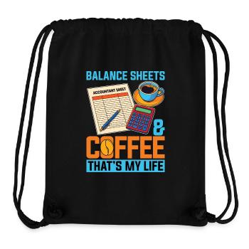 Accounting Balance Sheets & Coffee Spreadsheet - Stanley/Stella Recycled Gym Bag - black - Front