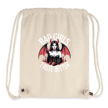 Bad Girls Taste Better! Goth Gothic Emo Baddie - Stanley/Stella Recycled Gym Bag - natural - Front
