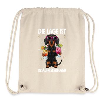 Die Lage Ist Besäufniserregend - Stanley/Stella recycelter Gym Bag - Naturweiß - Vorne