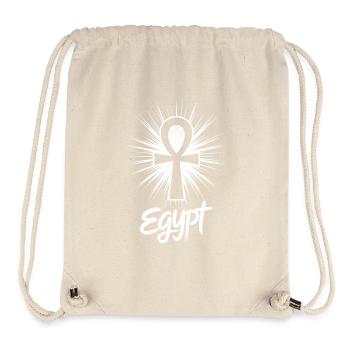 Égypte Ankh Symbole Splash - Sac à cordon recyclé Stanley/Stella - blanc naturel - Devant