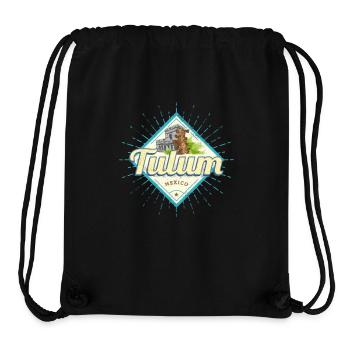 Tulum Mexiko Maya Castillo Yucatan Souvenir - Stanley/Stella recycelter Gym Bag - Schwarz - Vorne