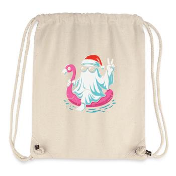 Lustiger Weihnachtsmann Halloween Design - Stanley/Stella recycelter Gym Bag - Naturweiß - Vorne