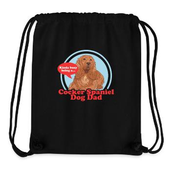 Cocker Spaniel Dad Cocker Spaniel Gifts - Stanley/Stella Recycled Gym Bag - black - Front