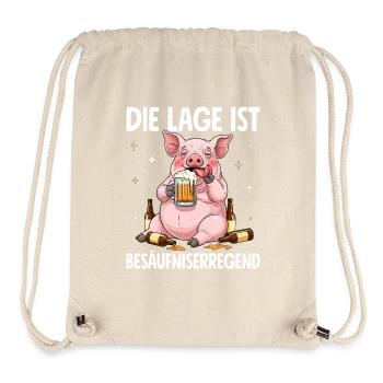 Die Lage Ist Besäufniserregend - Stanley/Stella recycelter Gym Bag - Naturweiß - Vorne