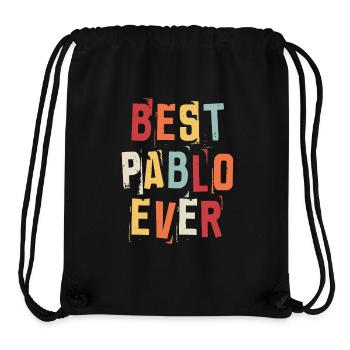 Best Pablo Ever Retro First Name Text Saying - Stanley/Stella Recycled Gym Bag - black - Front