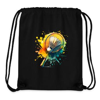 Badminton - Stanley/Stella Recycled Gym Bag - black - Front