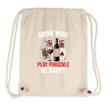 Pinochle Design Pinochle Cards Game Night - Stanley/Stella Recycled Gym Bag - natural - Front