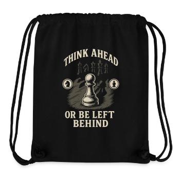 Think ahead or lag behind - Stanley/Stella Recycled Gym Bag - black - Front