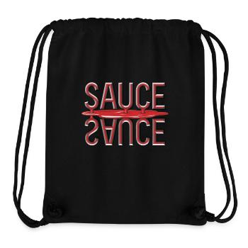 Sauce Spiegelbild Schriftzug Kunst - Stanley/Stella recycelter Gym Bag - Schwarz - Vorne
