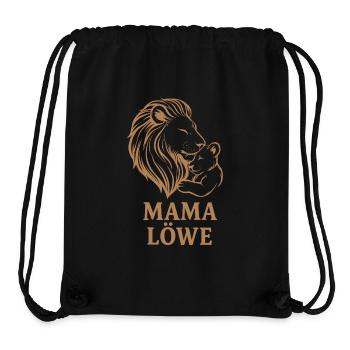Lion Mom Child Parents Love Design Shirt - Stanley/Stella Recycled Gym Bag - black - Front