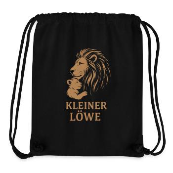 Löwe Mama Kind Eltern Liebe Design Shirt - Stanley/Stella recycelter Gym Bag - Schwarz - Vorne
