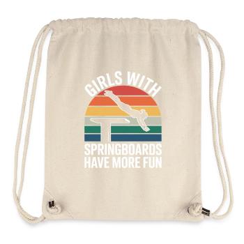 Diving diving board - Stanley/Stella Recycled Gym Bag - natural - Front