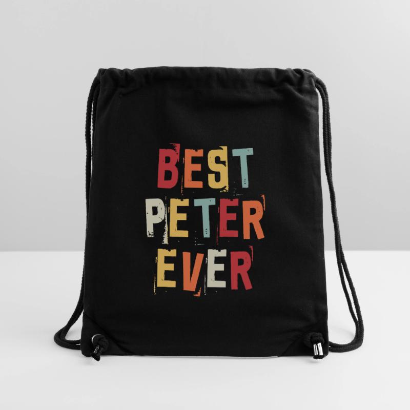 Best Peter Ever Retro First Name Text Saying Stanley/Stella Recycled Gym Bag