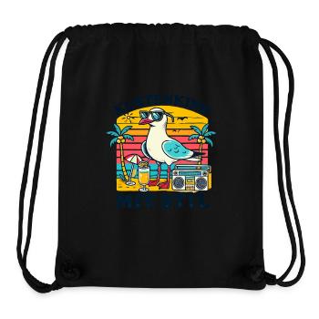 Seagull Coastal Child Summer Retro Vacation North Sea Baltic Sea - Stanley/Stella Recycled Gym Bag - black - Front