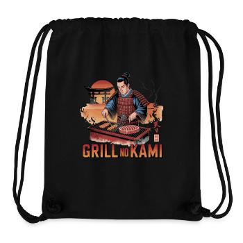 Grill No Kami Samurai BBQ Kunst - Stanley/Stella recycelter Gym Bag - Schwarz - Vorne