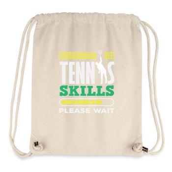 Tennis Player Skills Loading Please Wait - Stanley/Stella Recycled Gym Bag - natural - Front