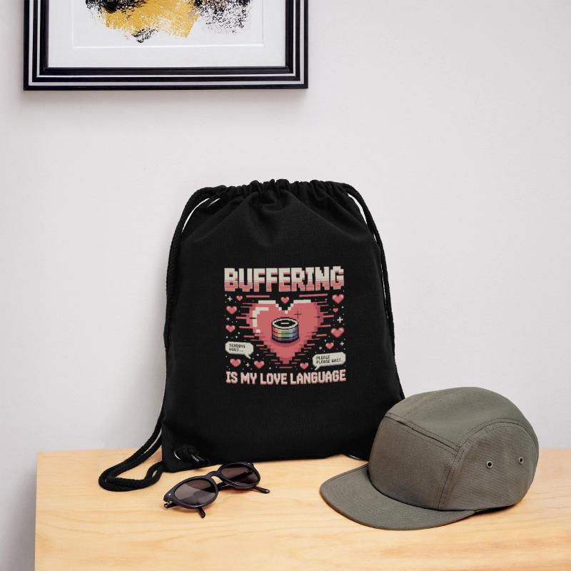 Pixel Heart Loading Bar Stanley/Stella Recycled Gym Bag