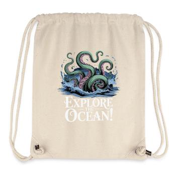 Oceanic Octopus Adventure Design - Stanley/Stella Recycled Gym Bag - natural - Front