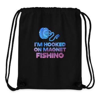 Aimant néodyme Pêche Magnétique Fisher - Sac à cordon recyclé Stanley/Stella - noir - Devant
