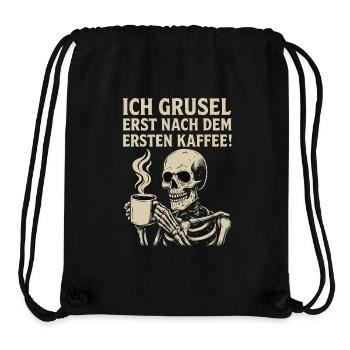 Halloween Grusel Kaffee Spruch - Stanley/Stella recycelter Gym Bag - Schwarz - Vorne
