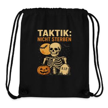 Halloween Grusel Kaffee Spruch - Stanley/Stella recycelter Gym Bag - Schwarz - Vorne