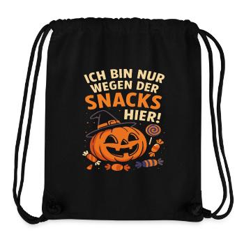 Halloween Pumpkin Saying Snacks Party - Stanley/Stella Recycled Gym Bag - black - Front