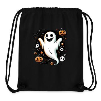 Halloween Gespenst Kürbis Trick or Treat Lustig - Stanley/Stella recycelter Gym Bag - Schwarz - Vorne