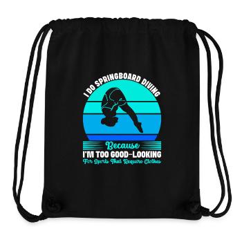 Diving diving board - Stanley/Stella Recycled Gym Bag - black - Front