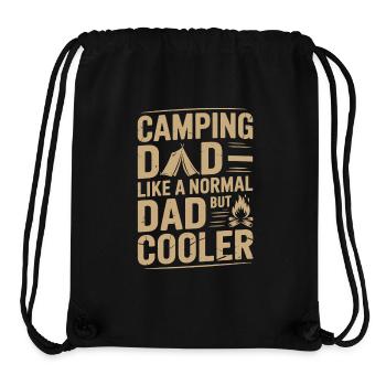 Dad Camping Casual and Stylish - Stanley/Stella Recycled Gym Bag - black - Front