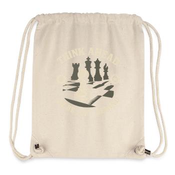 Chess Player Think Ahead Or Be Left Behind Board - Stanley/Stella Recycled Gym Bag - natural - Front