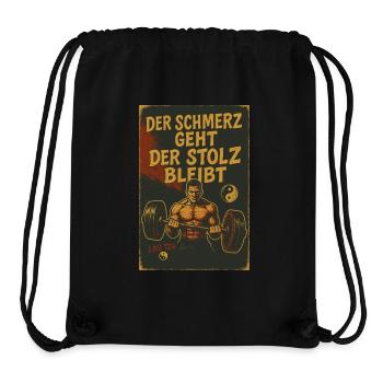 Fitness Schmerz Trainingsshirt für Bodybuilder - Stanley/Stella recycelter Gym Bag - Schwarz - Vorne