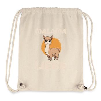 Bald Mama MALAMA LIEBE Retro Lustiges - Stanley/Stella recycelter Gym Bag - Naturweiß - Vorne