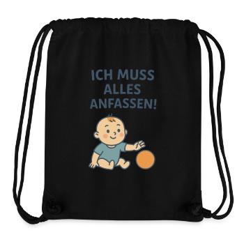 Cool, cute baby design for all kids - Stanley/Stella Recycled Gym Bag - black - Front