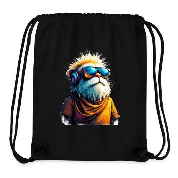 Dj Meerkat with Sunglasses T-Shirt - Stanley/Stella Recycled Gym Bag - black - Front