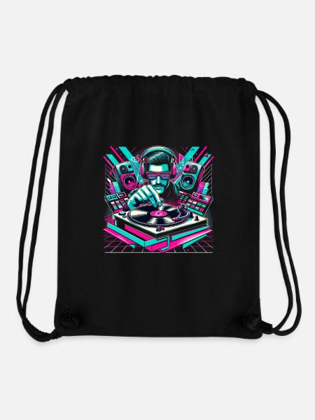 Musik Design Disco Musik Festival Shirt EDM House - Stanley/Stella recycelter Gym Bag - Schwarz