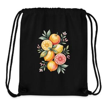Lemons and Oranges Artwork - Stanley/Stella Recycled Gym Bag - black - Front