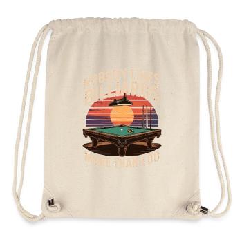 Nobody Likes Billiards More Than I Do - Stanley/Stella recycelter Gym Bag - Naturweiß - Vorne